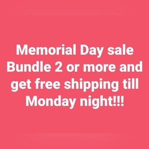 Memorial Day sale all weekend